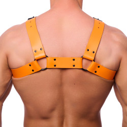 The Red Harness Harnais en cuir Bulldog Orange